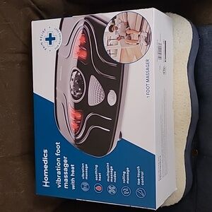 👣 Homemedics foot massager heat electric foot roller, New in Box.